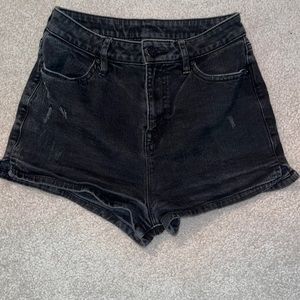 BDG Black Denim Shorts